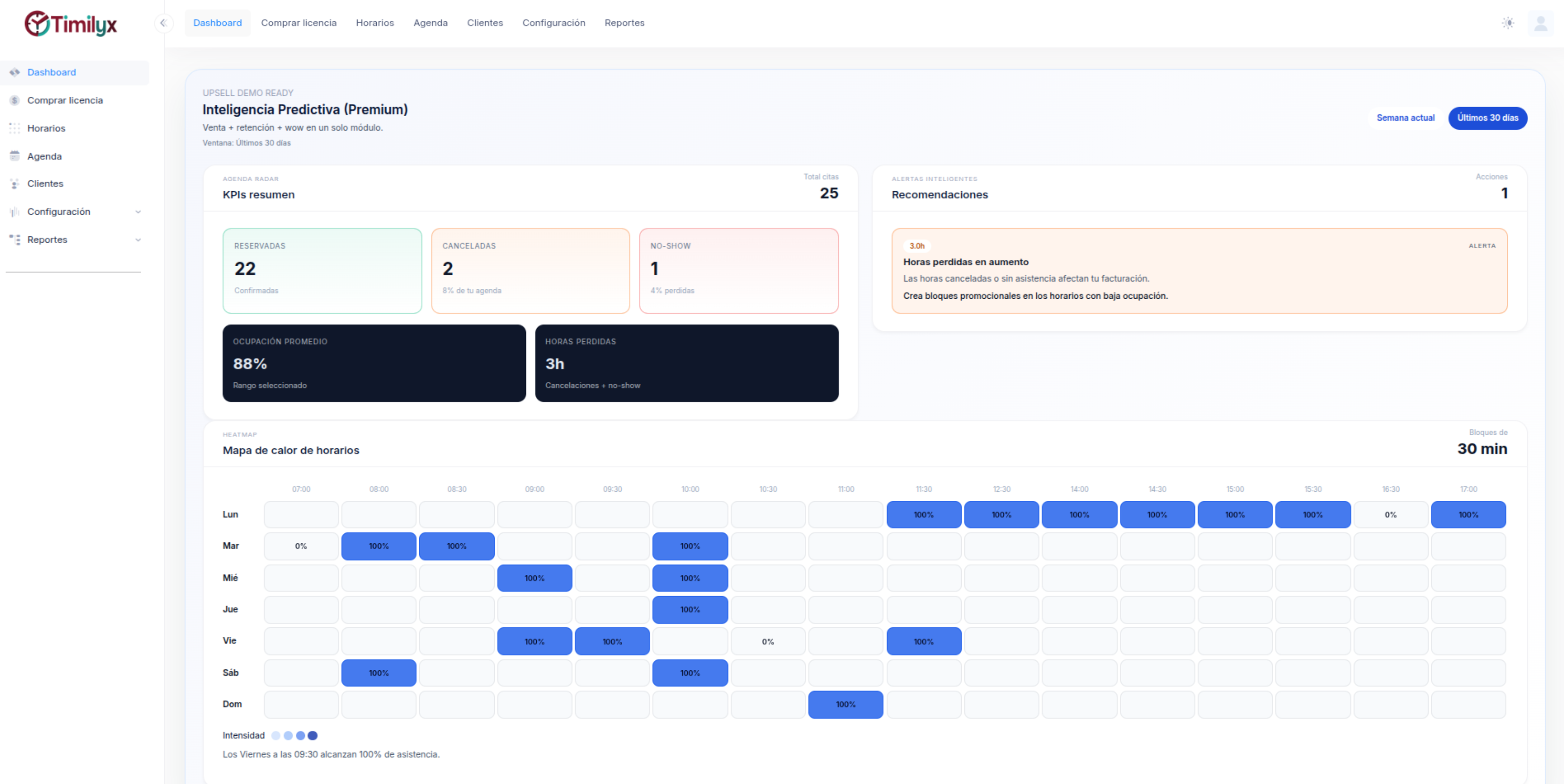 Captura de pantalla de Timilyx